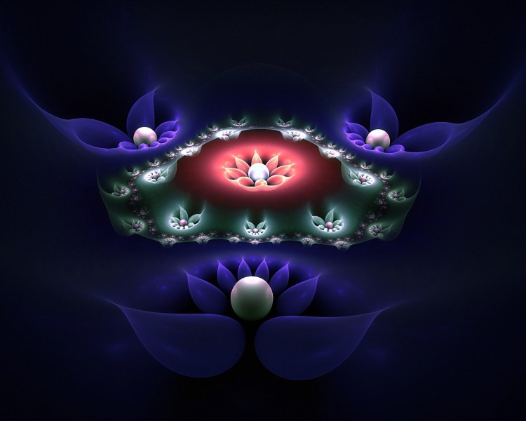 绚丽花纹背景图片