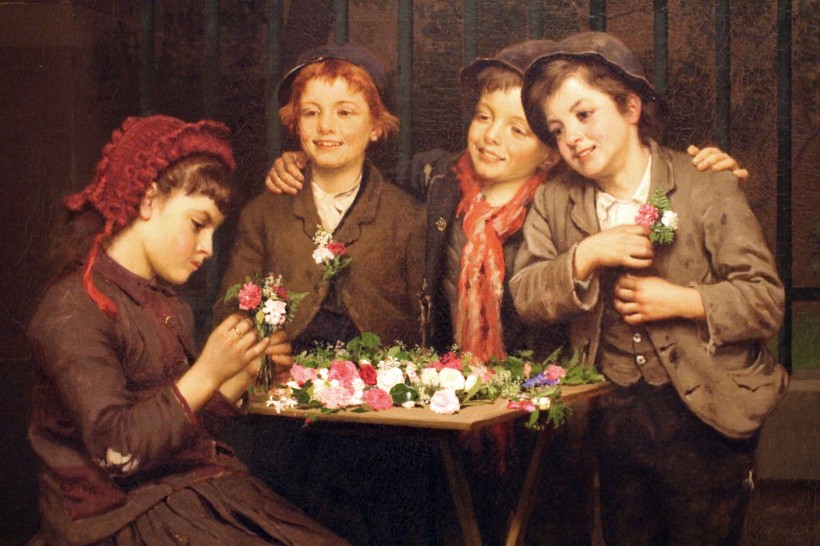 色彩鲜明的人物彩绘图片