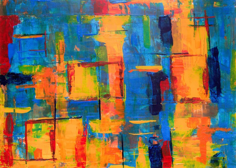 丙烯艺术画图片