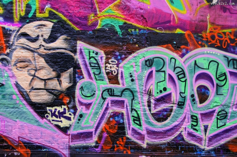 墙上个性的涂鸦图片