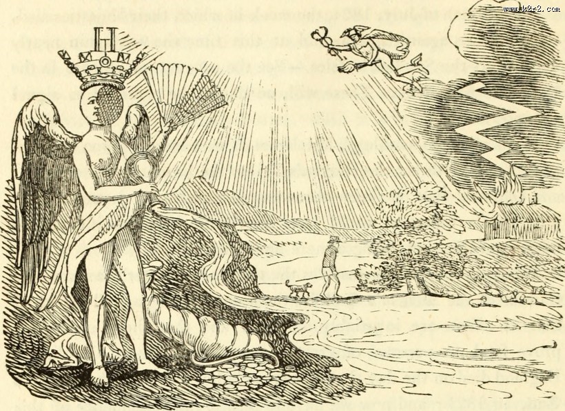 古代欧洲神话插画图片