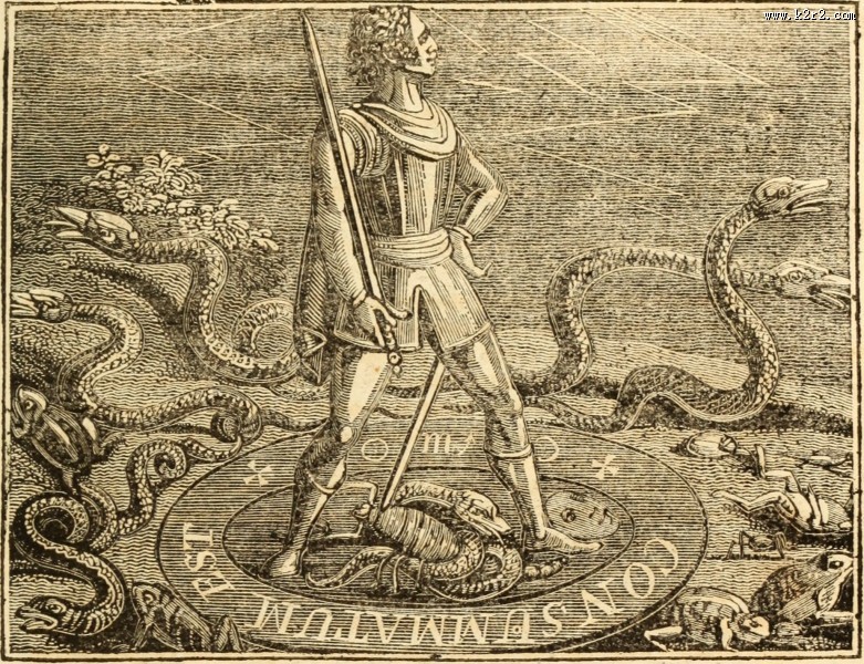 古代欧洲神话插画图片