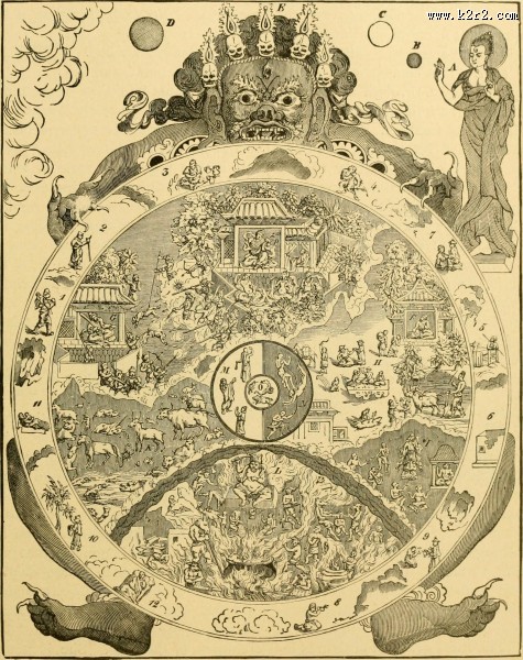 古代欧洲神话插画图片