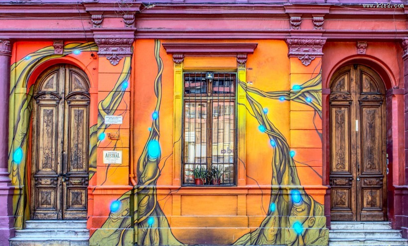 漂亮的墙绘图片