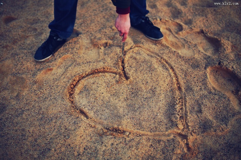 手绘的心形图片大全