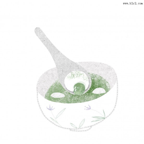 抹茶味道甜品甜点插画图片