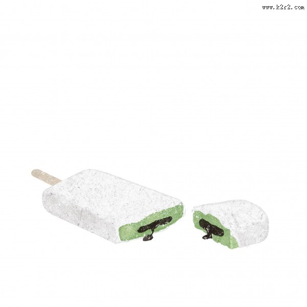 抹茶味道甜品甜点插画图片