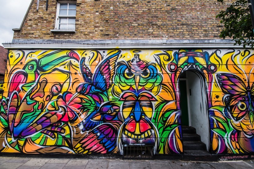 墙壁上的涂鸦和绘画图片