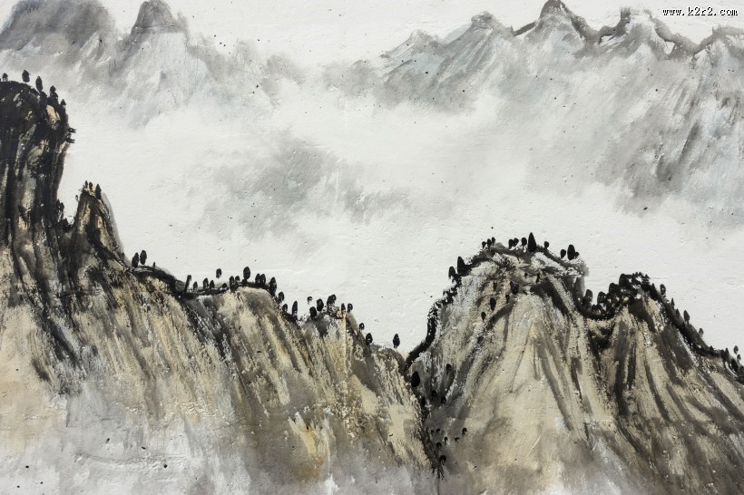 传统水墨山水国画图片