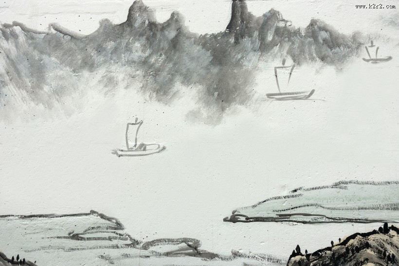 传统水墨山水国画图片