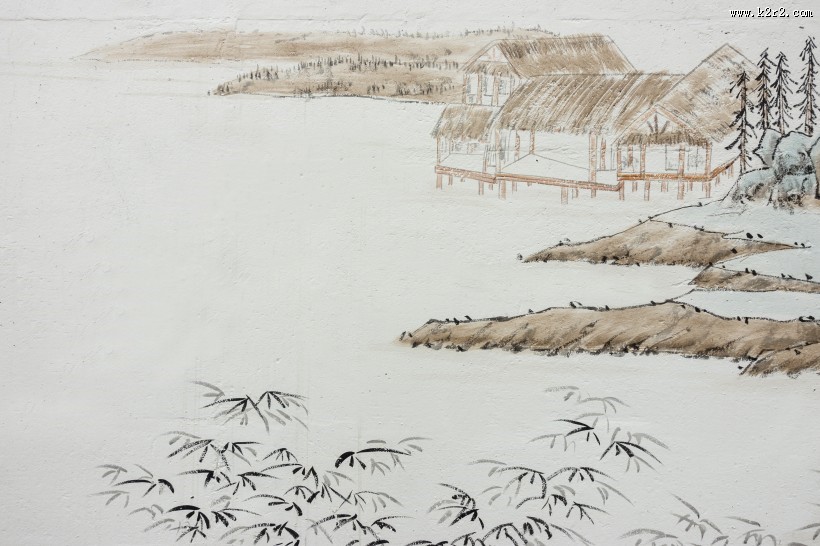 传统水墨山水国画图片