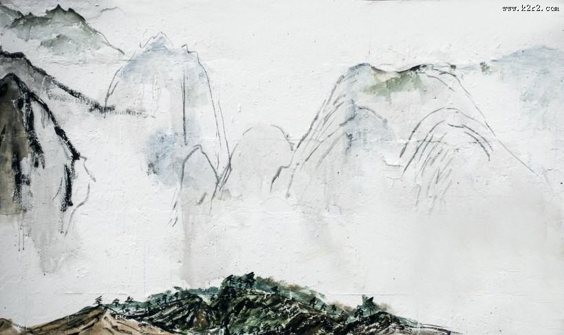 中国风水墨山水画图片