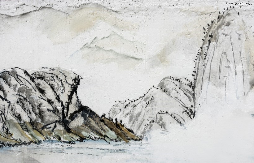 中国风水墨山水画图片