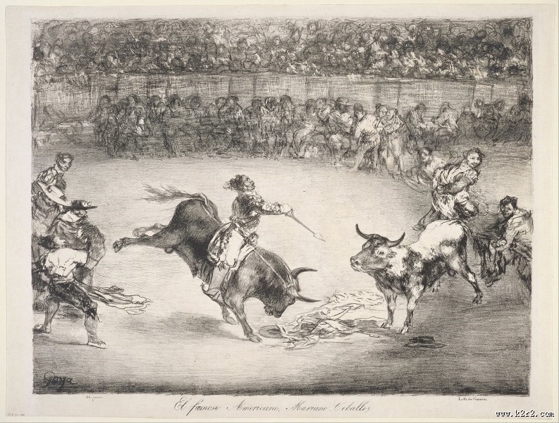 浪漫主义画家戈雅之素描作品图片