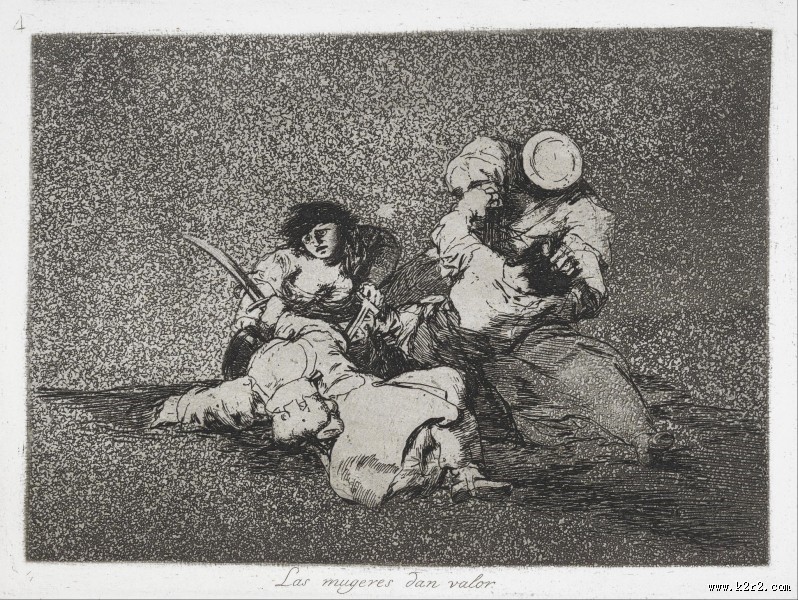 浪漫主义画家戈雅之素描作品图片