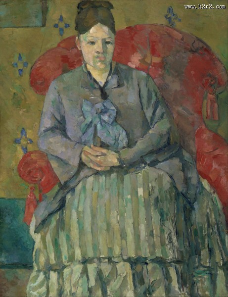 塞尚人像绘画图片