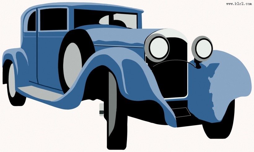 老爷车卡通图片