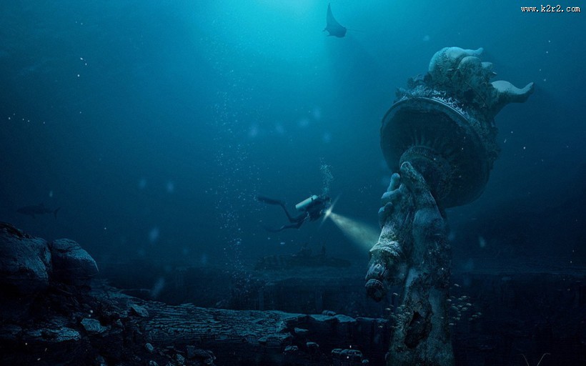 《劫后余生的世界》插画图片