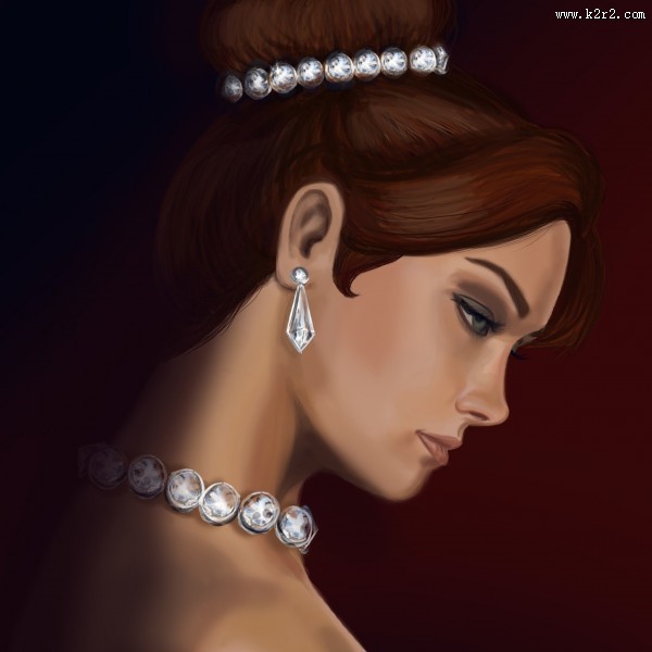 女性艺术插画图片