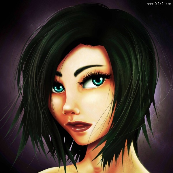 女性艺术插画图片