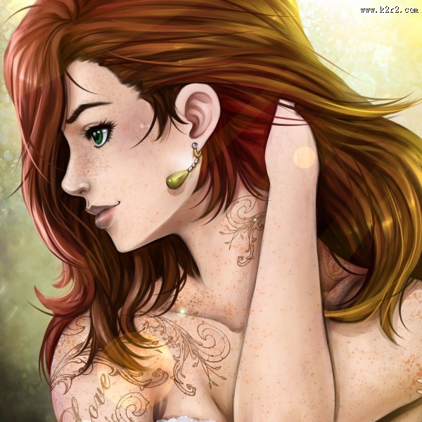 女性艺术插画图片