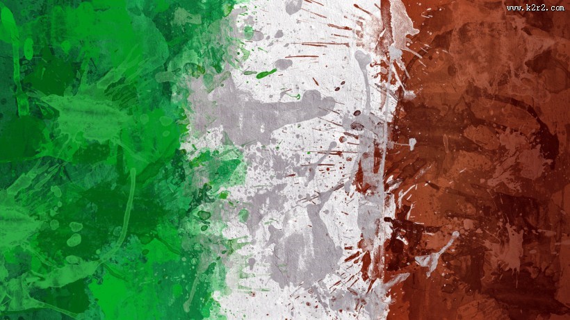 彩绘的各国国旗图片