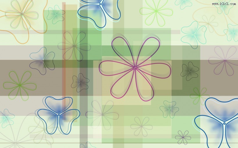 精美手绘鲜花图片