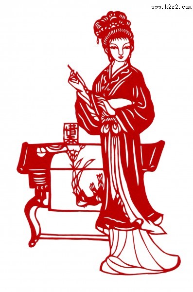 红楼梦人物剪纸图片