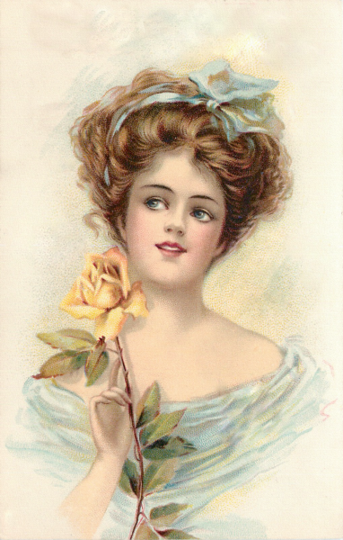 欧美复古手绘人物png图片