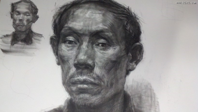 逼真人物素描图片