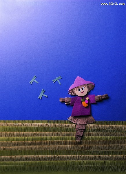 丰收纸雕图片大全