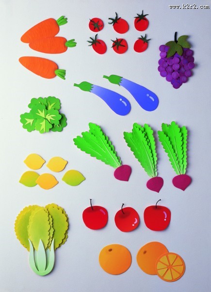 蔬菜纸雕图片