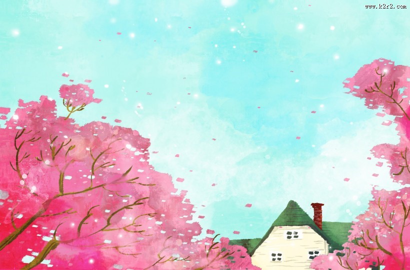 春天插画图片大全