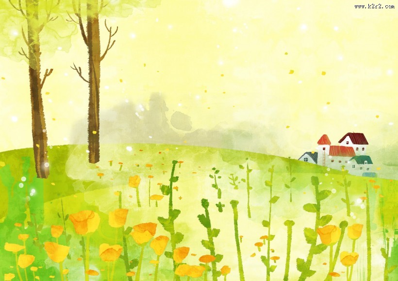 春天插画图片大全