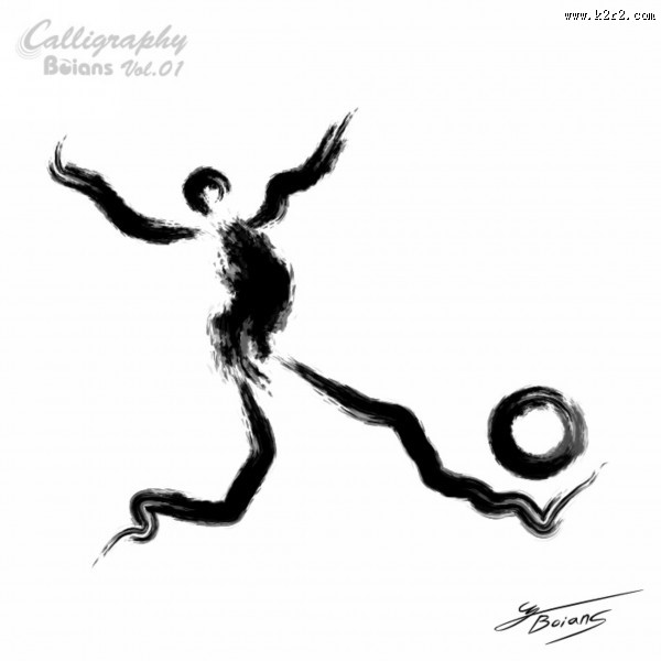 足球运动墨色图片