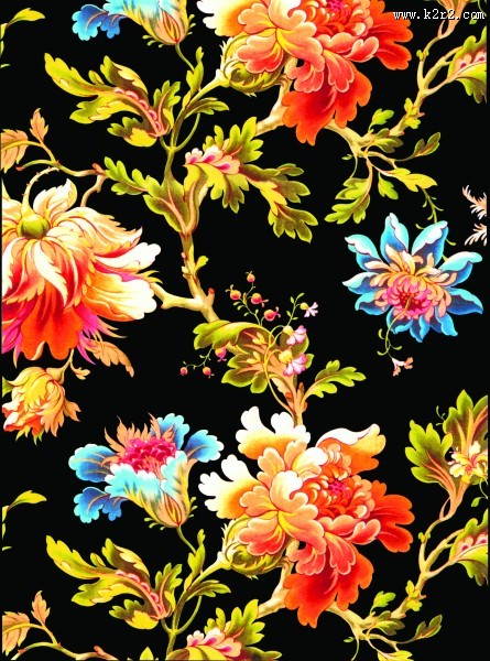 花朵刺绣图案图片