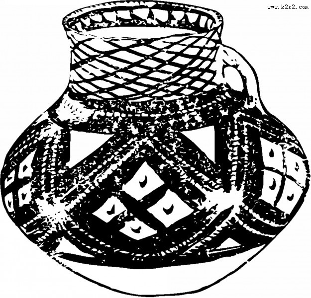 彩陶罐子图片