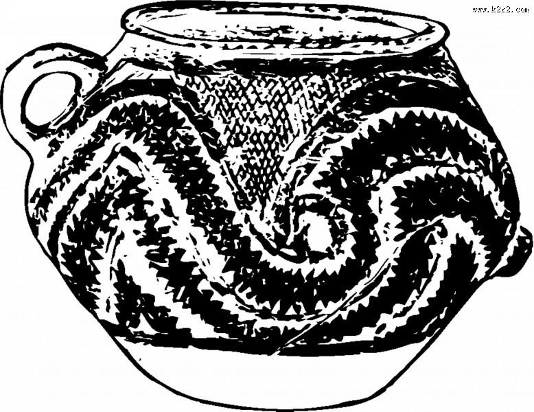 彩陶罐子图片