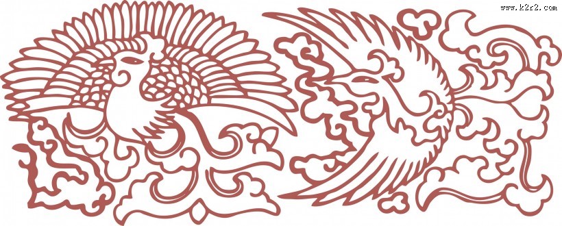 凤凰剪纸图片