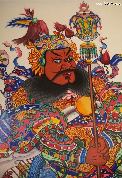 门神水彩画贴图片大全