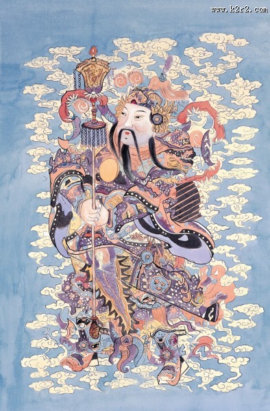 门神水彩画贴图片大全