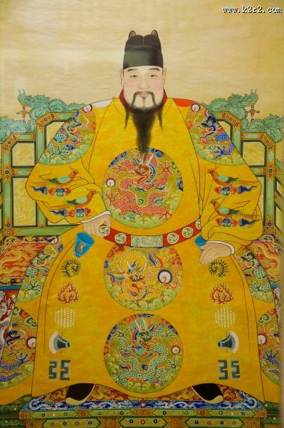 古代帝王像图片