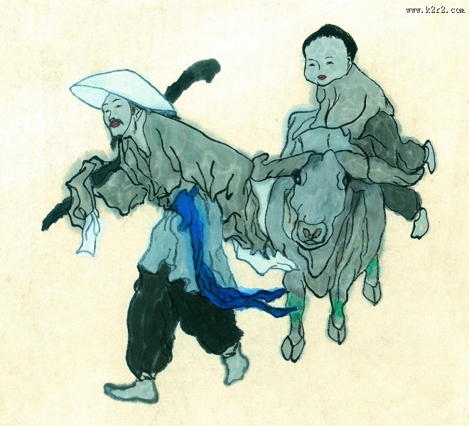 牧童绘画图片大全