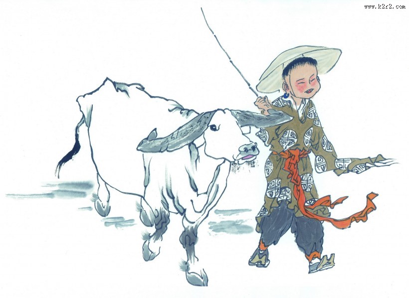 牧童绘画图片大全