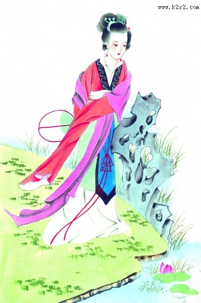 红楼梦人物绘画图片