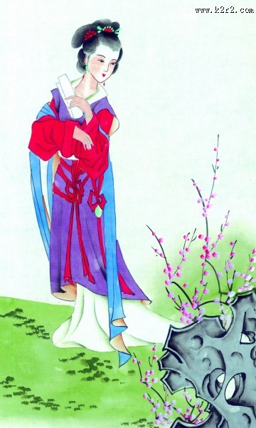 红楼梦人物绘画图片