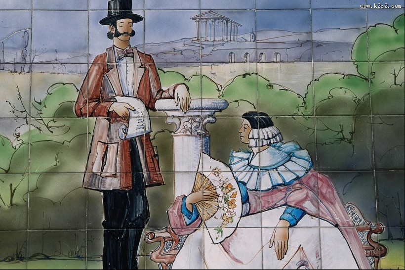 宗教瓷砖壁画图片