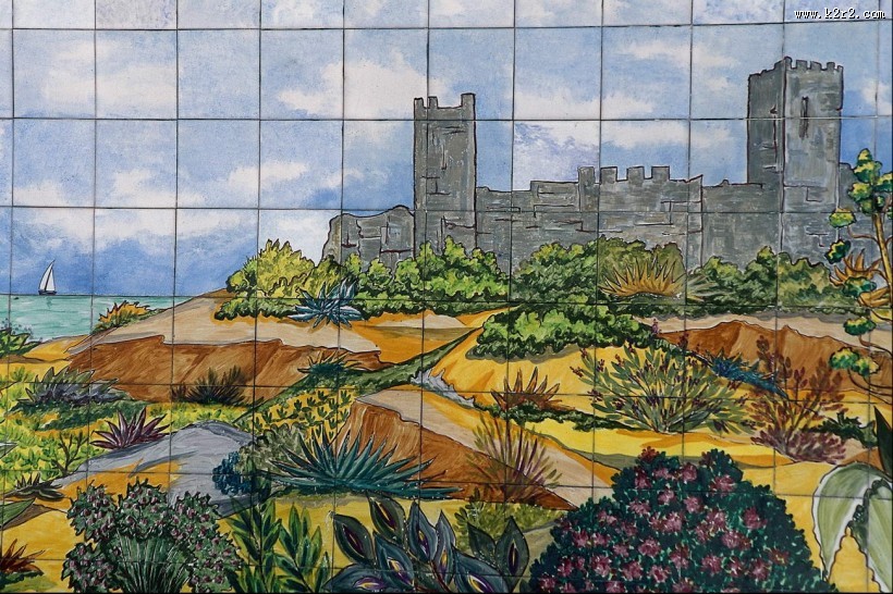 宗教瓷砖壁画图片