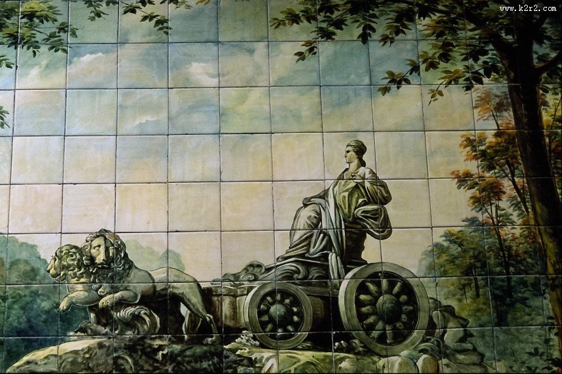 宗教瓷砖壁画图片