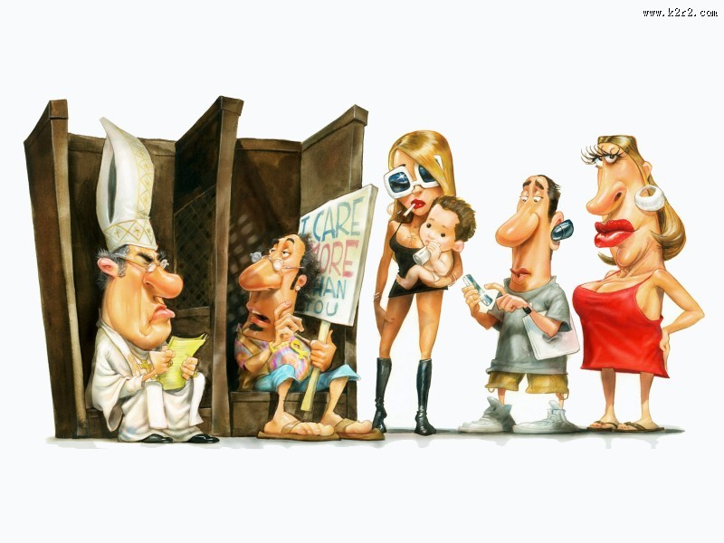 幽默卡通插画图片